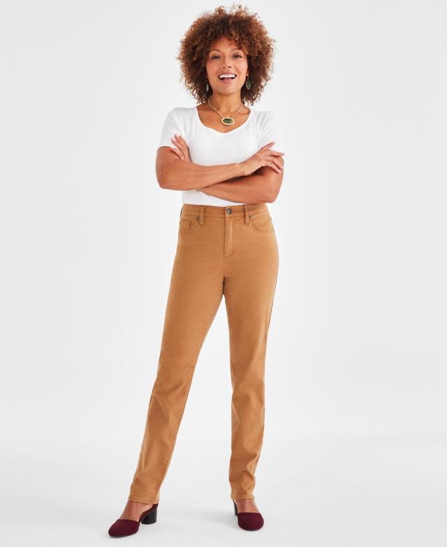 Style & Co Womens Straight-Leg High Rise Jeans, Created for Macys Product Image