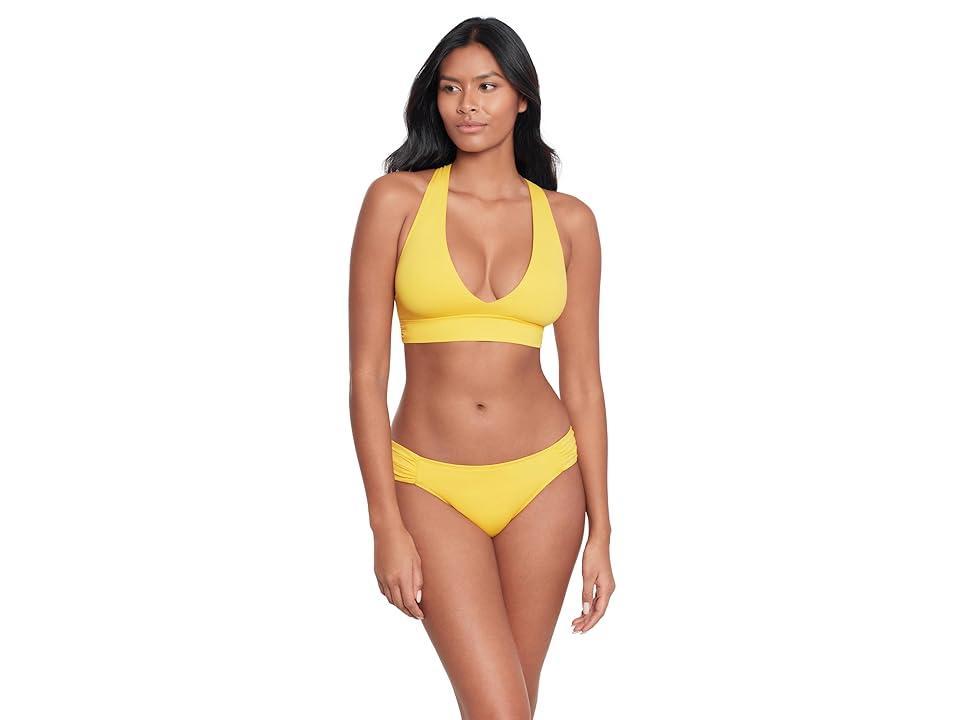 Lauren Ralph Lauren Beach Club Solids Twist X Back Bikini Top Women's Swimwear Product Image