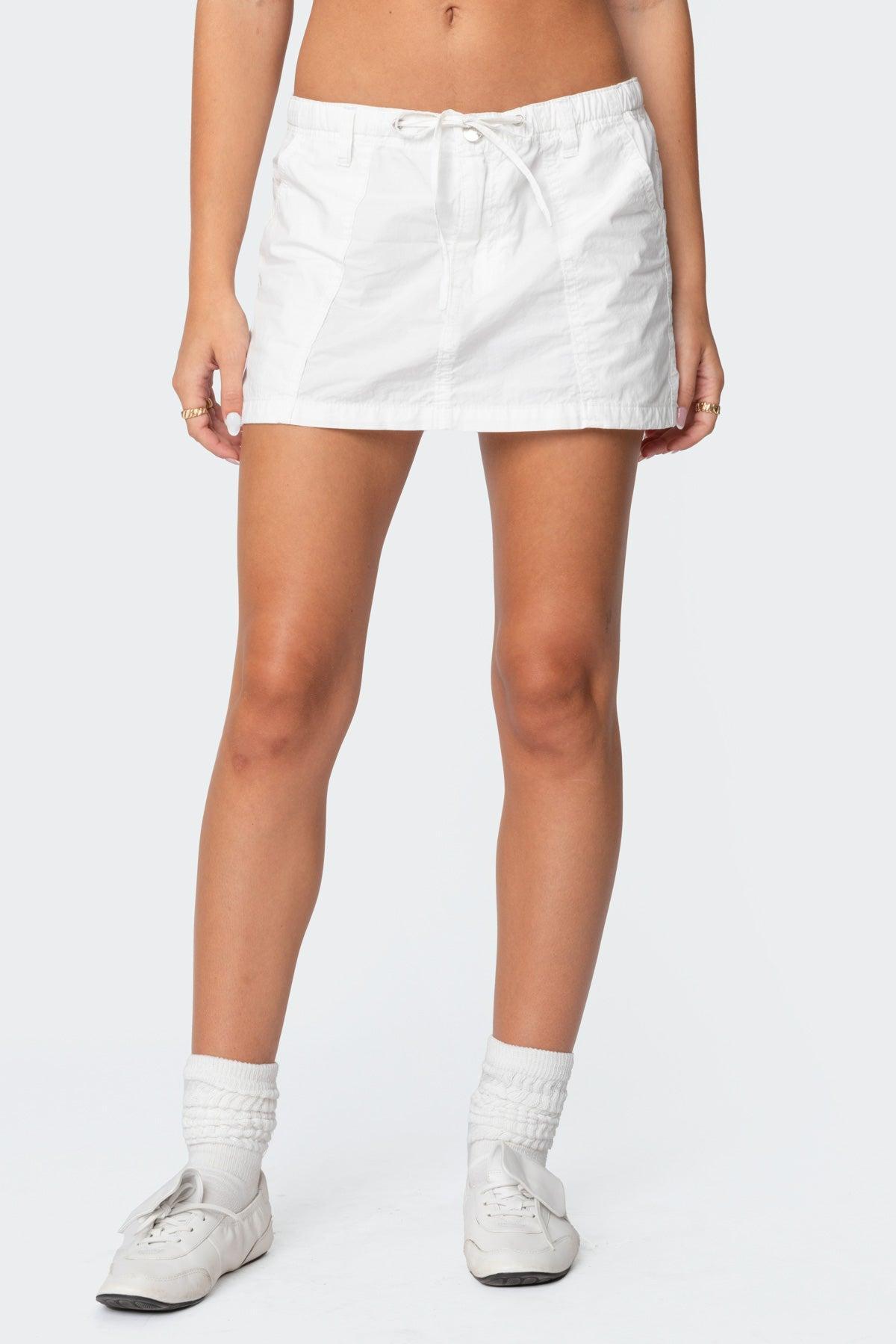 Crinkle Cargo Mini Skirt Product Image