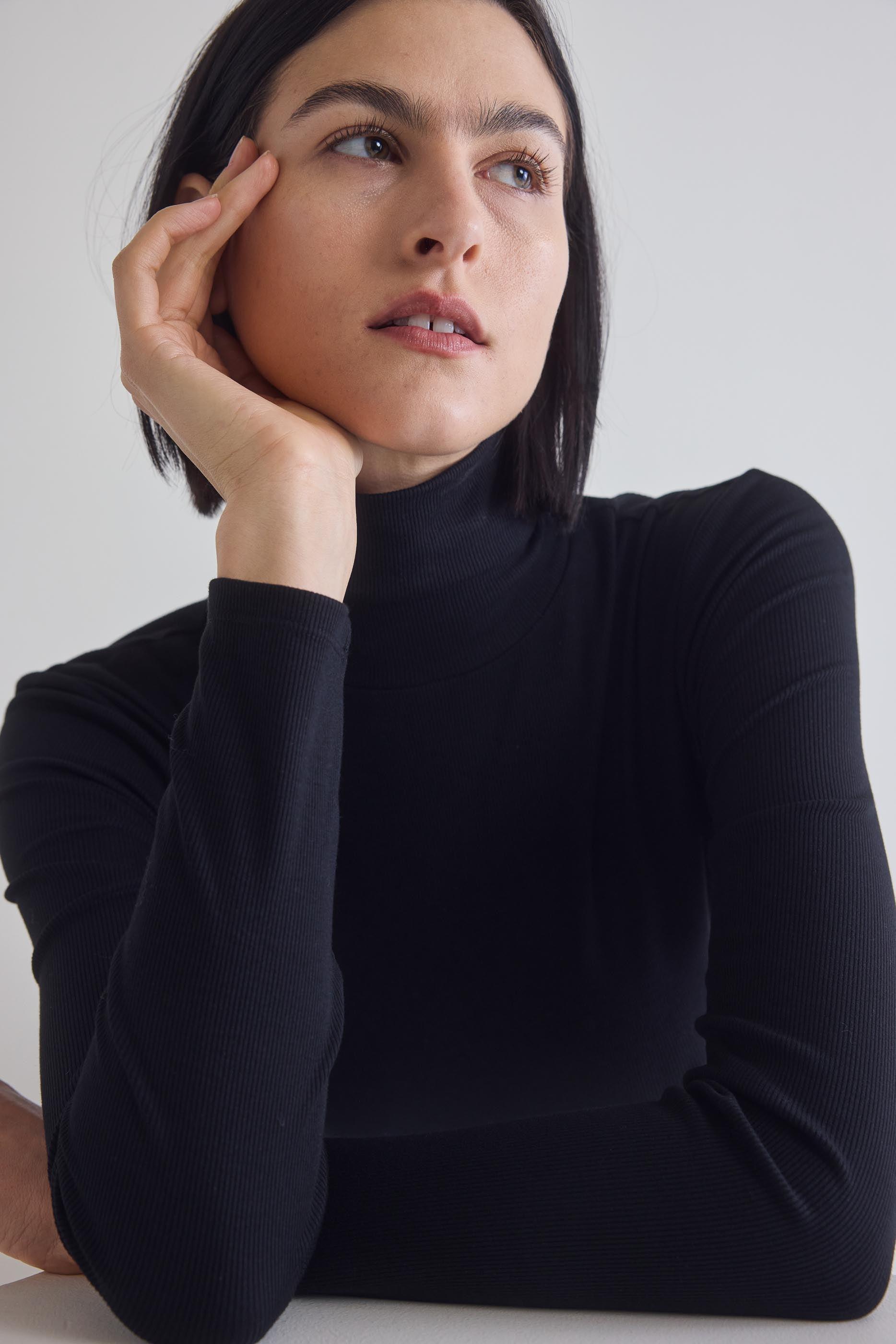 The Ribbed Turtleneck Product Image