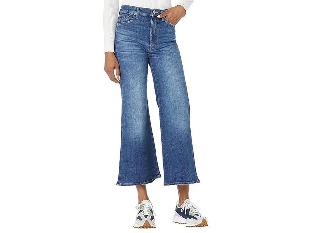 7 For All Mankind Cropped Joggers in Slim Illusion Highline (Slim Illusion Highline) Women's Jeans Product Image