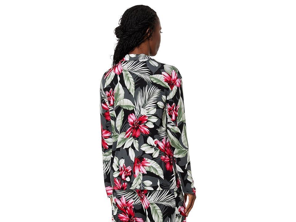 Tommy Bahama Knit Tropical Print Long Sleeve Notch Collar Pajama Set Product Image