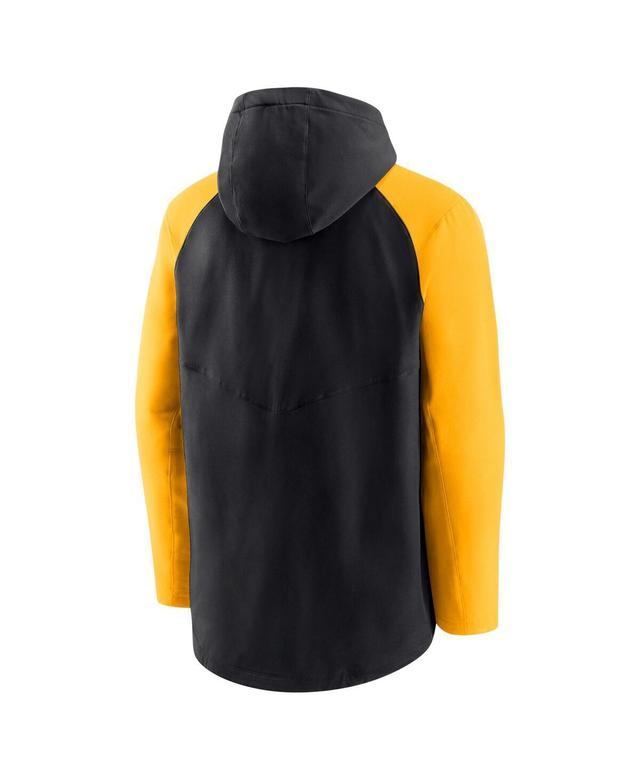 NIKE Men's  Black And Gold Pittsburgh Pirates Authentic Collection Full-zip Hoodie Performance Jacket In Black,gold Product Image