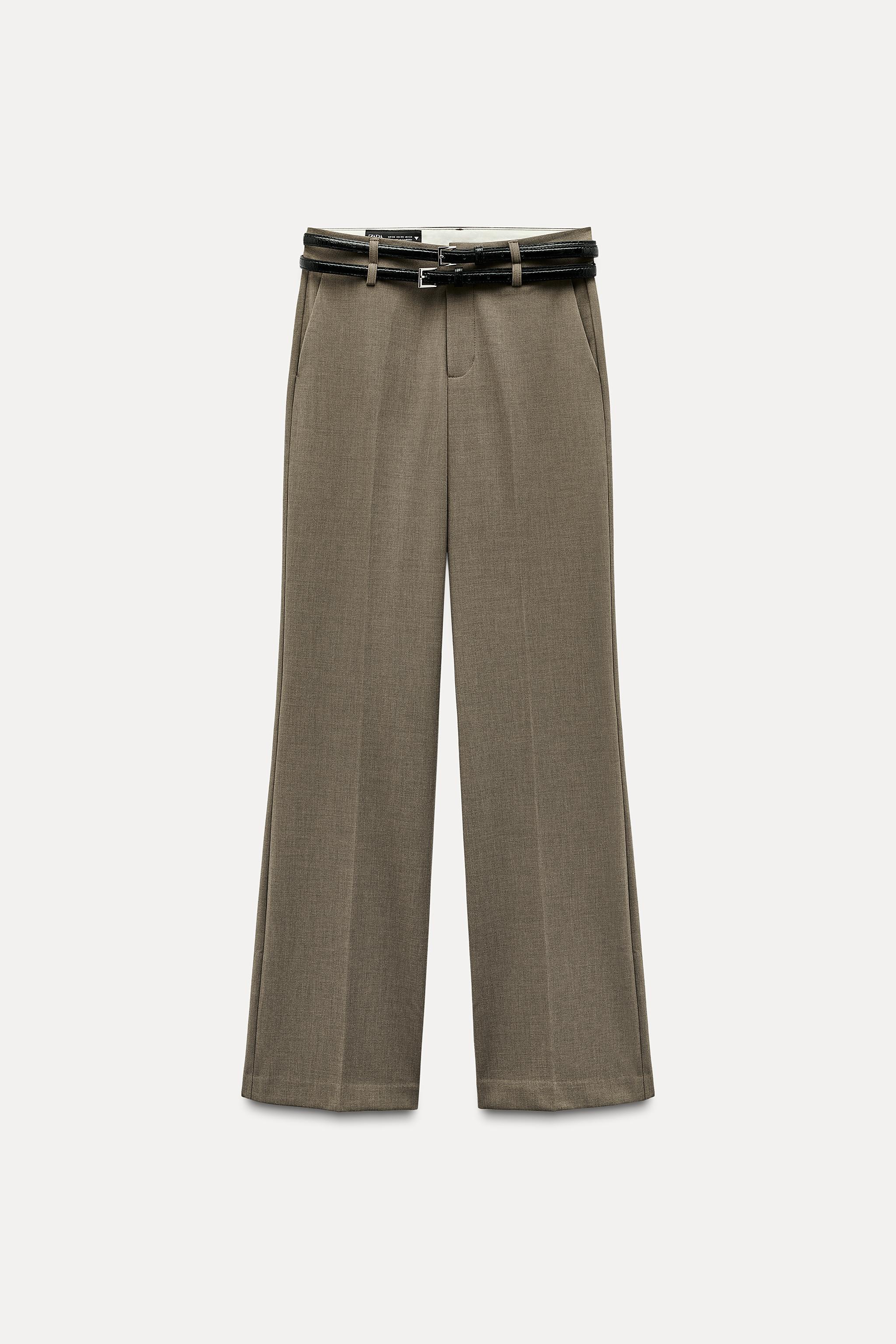 LOW-RISE DOUBLE BELT PANTS Product Image