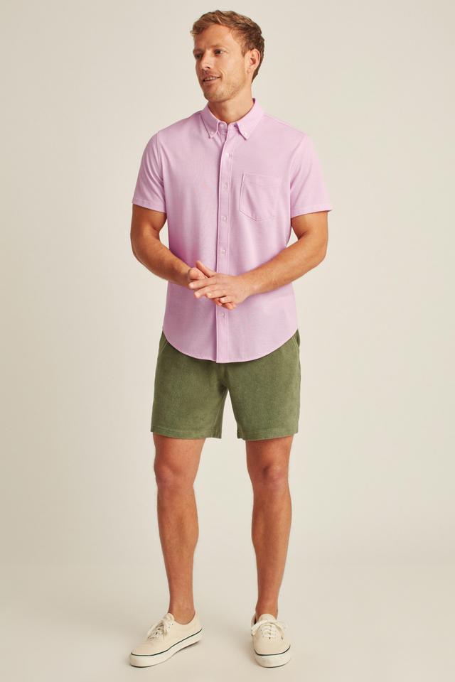 Knit Oxford Short Sleeve Shirt Product Image