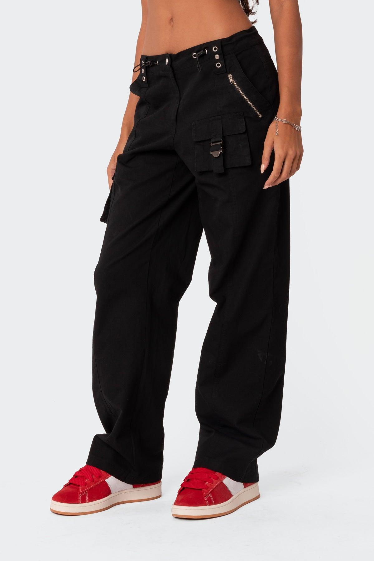 Saphire Low Rise Cargo Pants Product Image