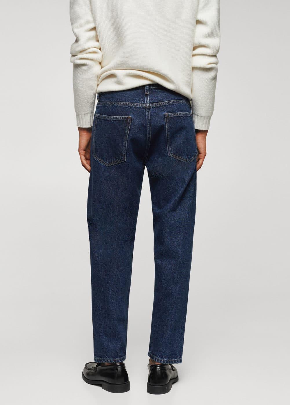 MANGO MAN - Tapered-fit jeans dark blueMen Product Image