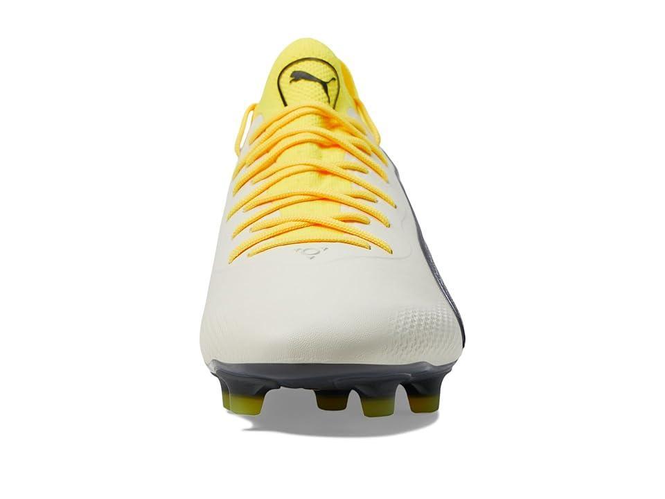 PUMA King Ultimate Firm Ground/Artificial Ground (Alpine Snow/Asphalt/Yellow Blaze) Men's Shoes Product Image