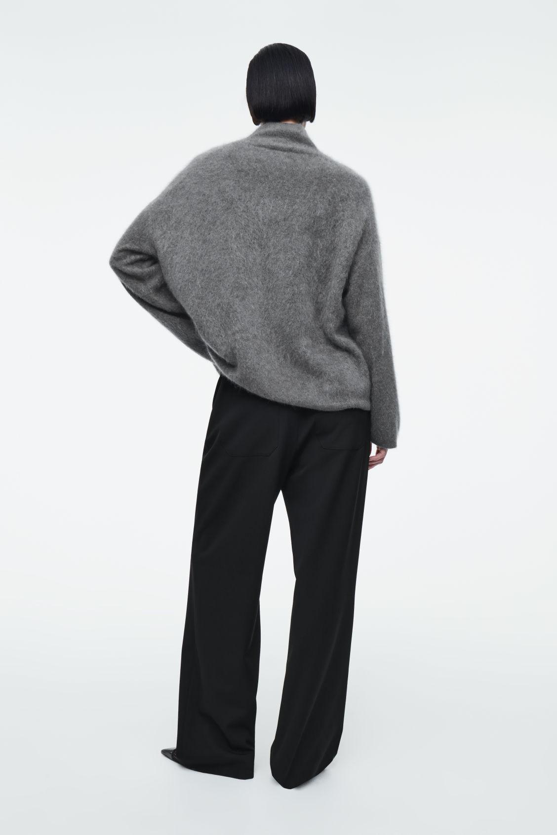 ELASTICATED TAILORED WOOL PANTS Product Image