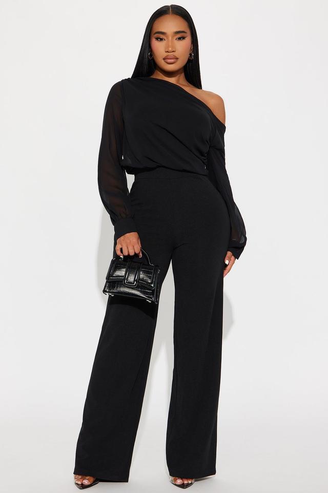 Taking Notice Jumpsuit - Black Product Image