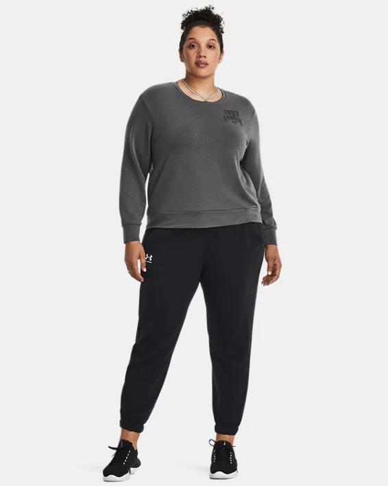 Women's UA Rival Terry Graphic Crew Product Image