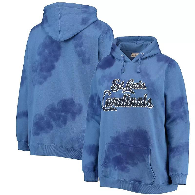 Womens St. Louis Cardinals Plus Size Cloud Pullover Hoodie Blue Product Image