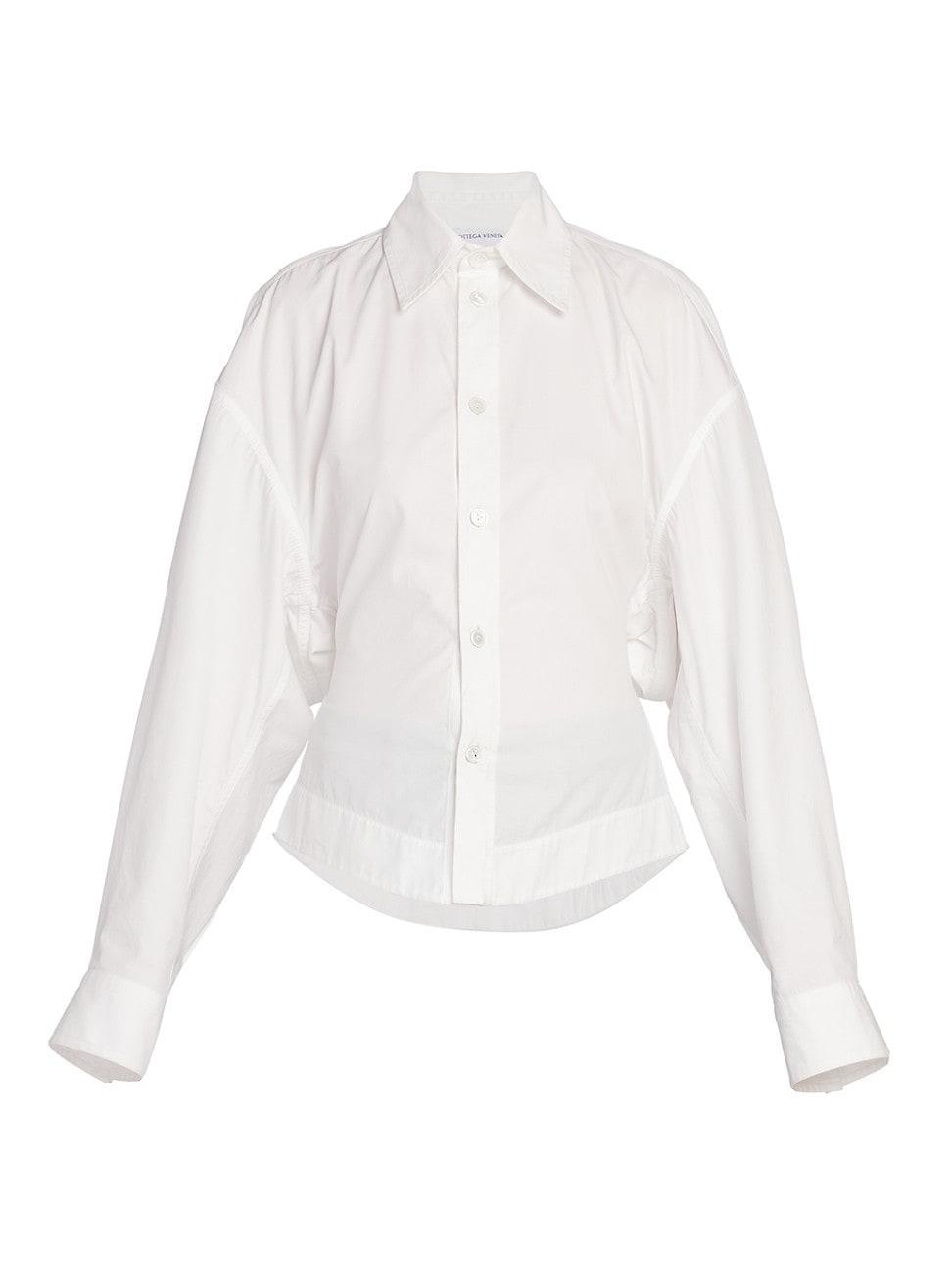 Womens Formfitting Compact Cotton Shirt Product Image