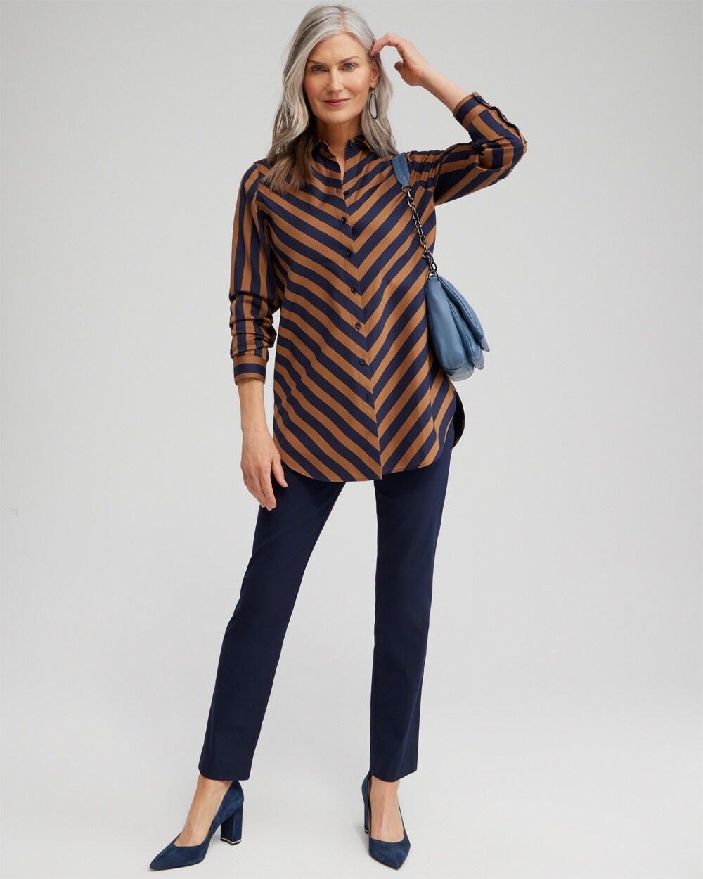 No Iron™ Stretch Stripe Tunic Product Image