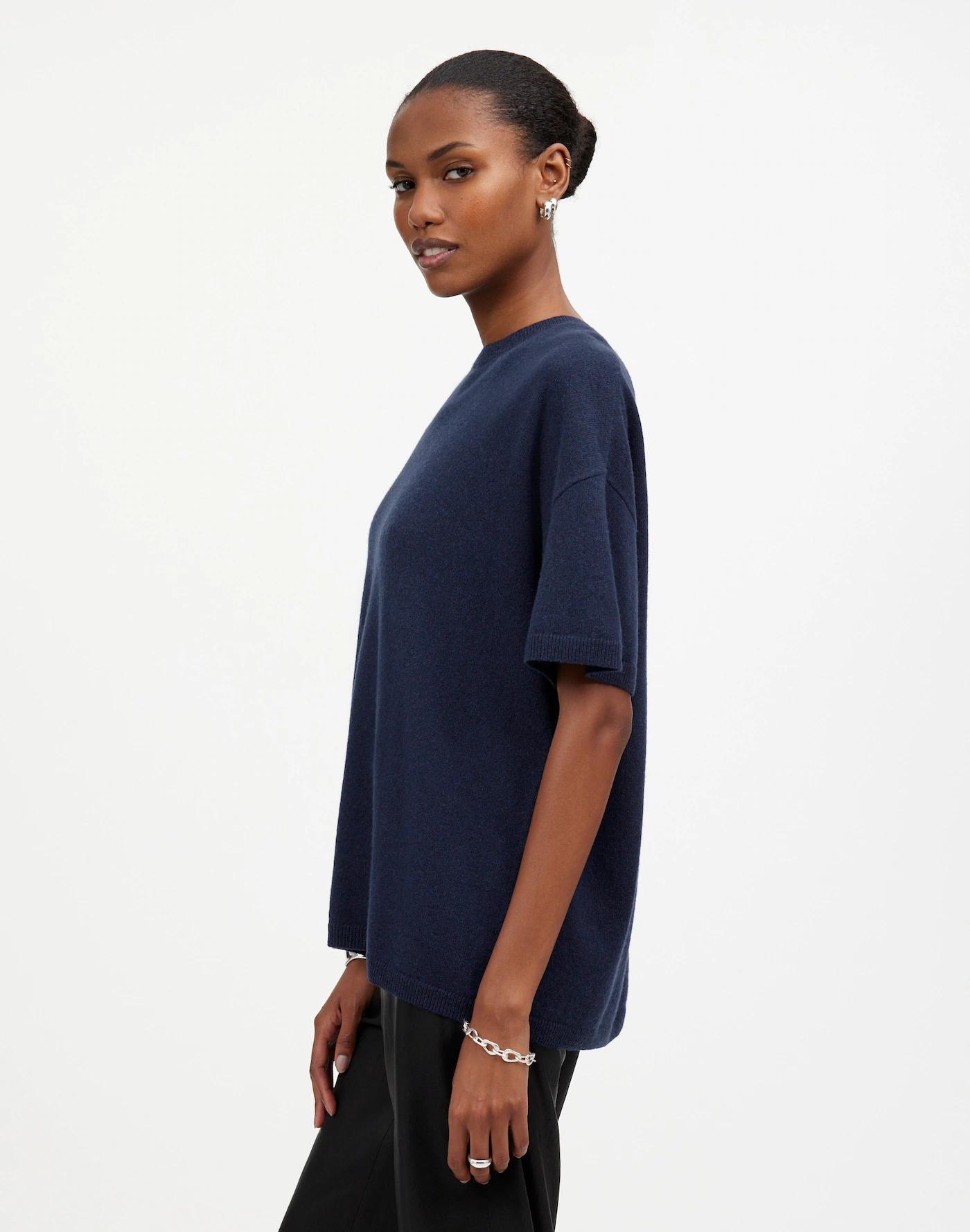 Cashmere Oversized Sweater Tee Product Image