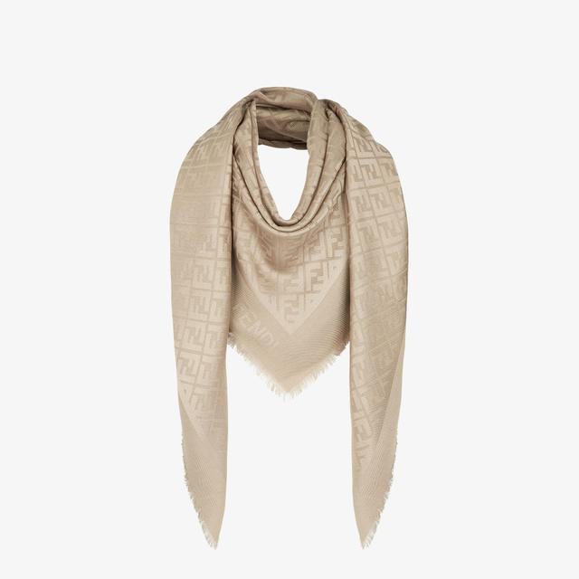 FF ShawlDove gray silk and wool shawl Product Image