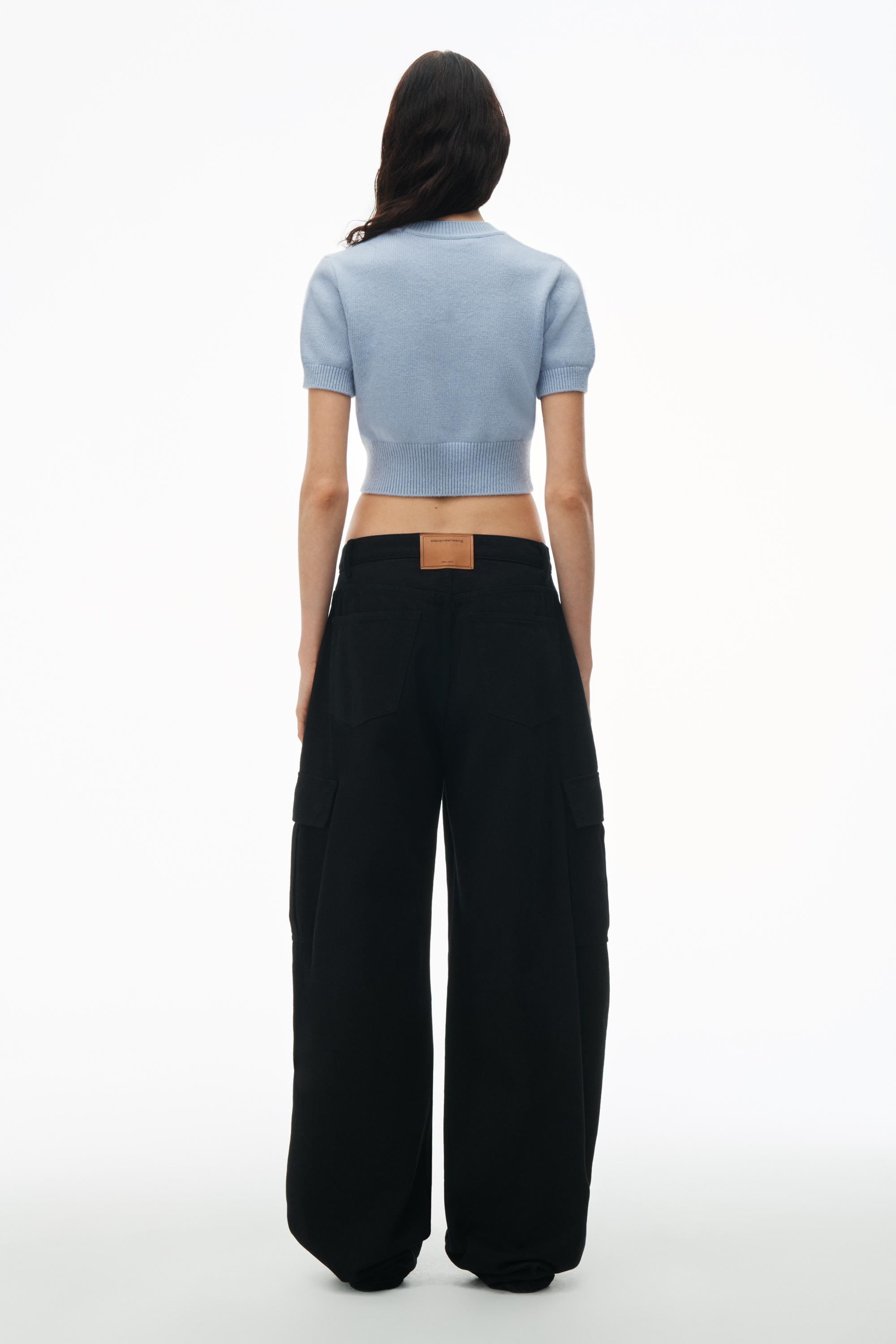 Short Sleeve Cropped Pullover Product Image