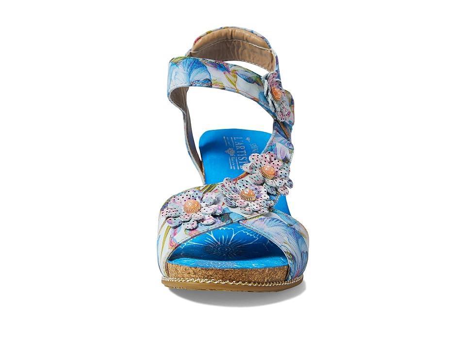 LArtiste by Spring Step Illuminated Sandal | Womens | Blue Multicolor | Size EU 40 / US 9 | Heels | Sandals | Ankle Strap Product Image