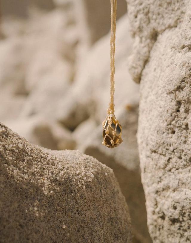 Stone Necklace - Off White Product Image