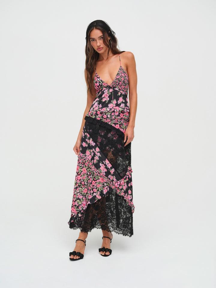 Rosalyn Maxi Dress — Black Product Image