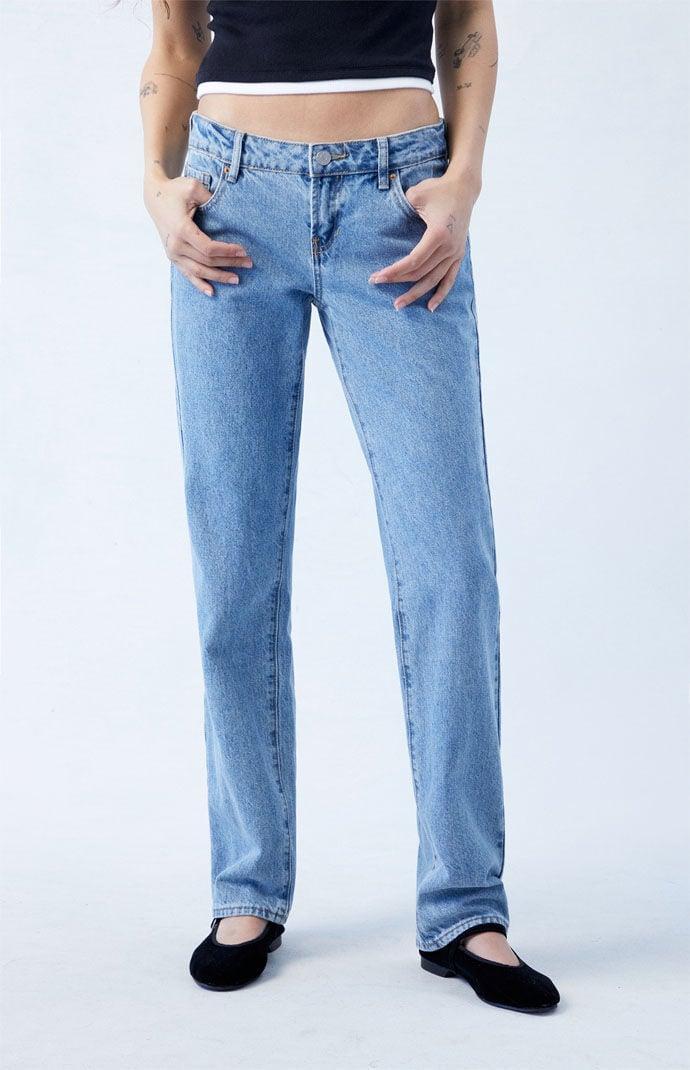 PacSun Womens Medium Low Rise Straight Leg Jeans Product Image