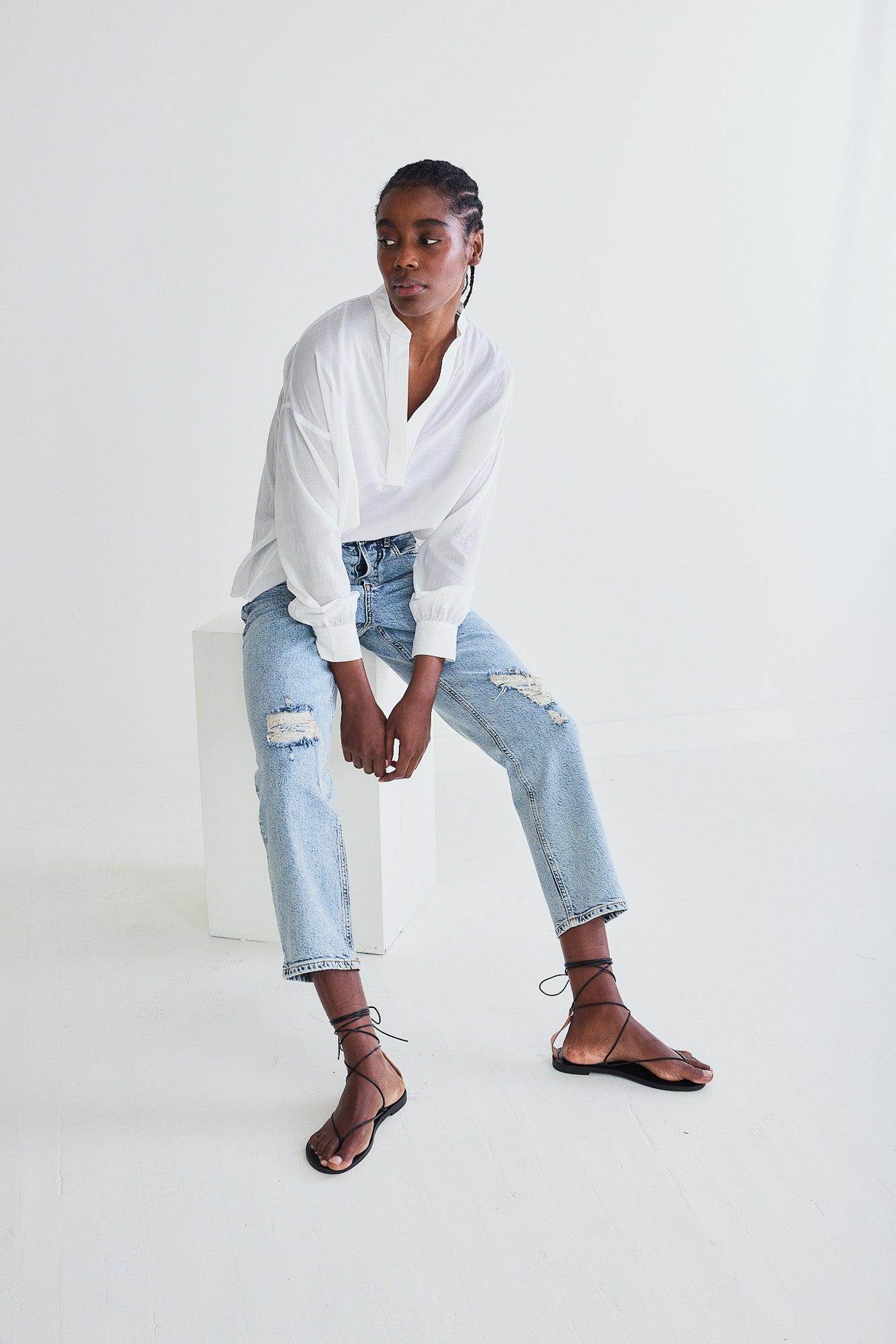 The 90s Loose Fit Denim Pants Product Image