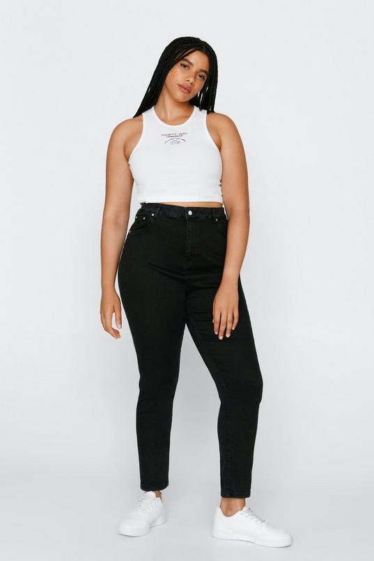 Plus Size Denim Skinny Jeans Product Image