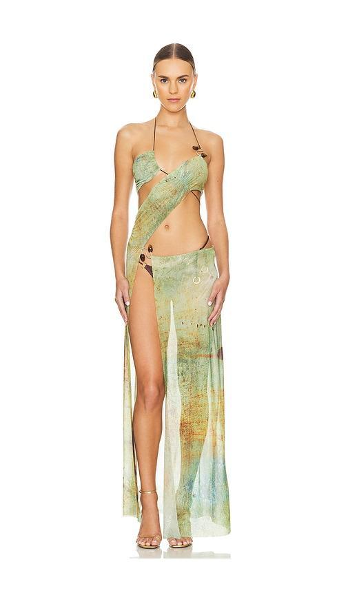 Draped Maxi Dress Product Image