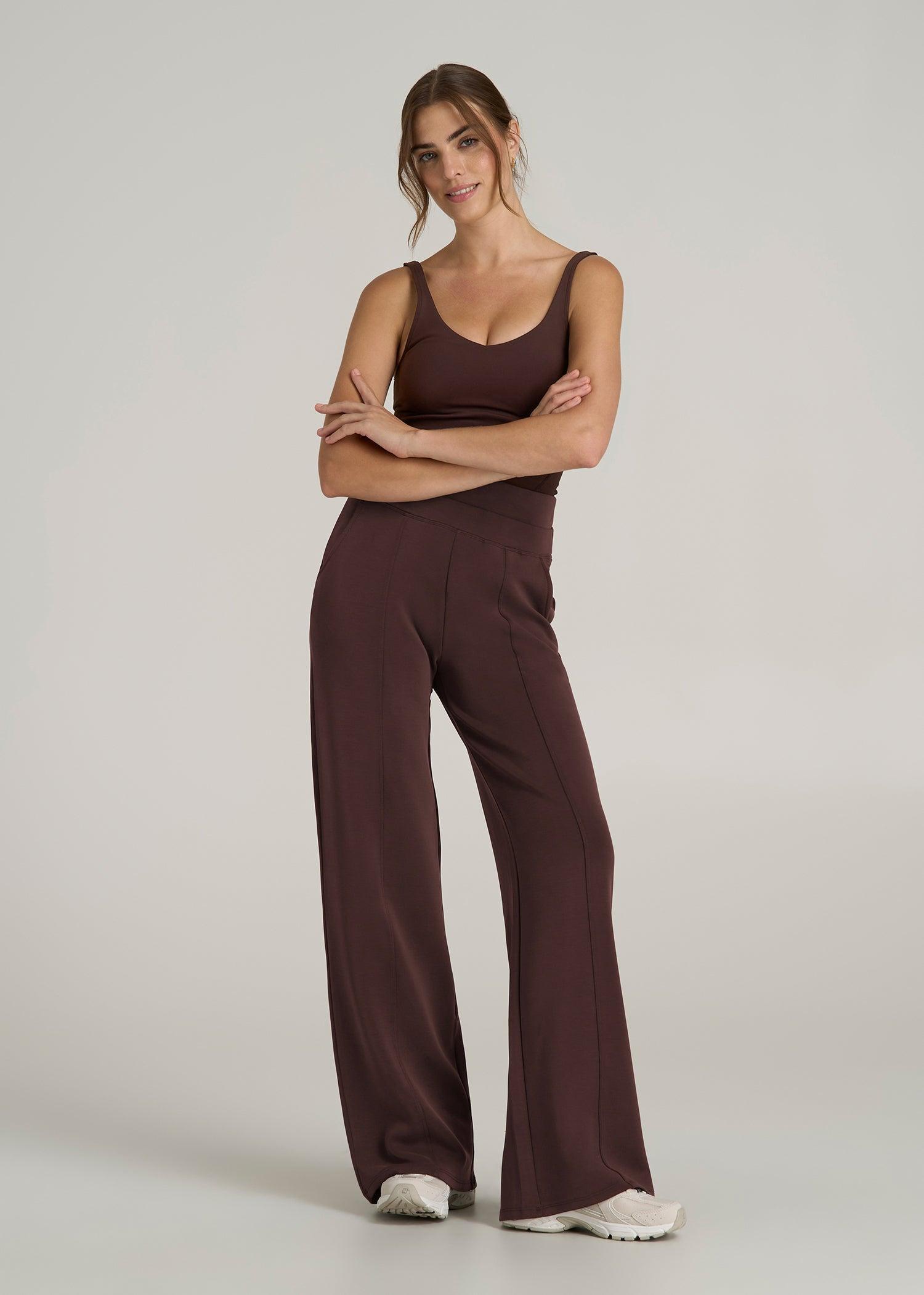 Butter Wide Leg Ultra High Rise Pant for Tall Women in Espresso Female Product Image