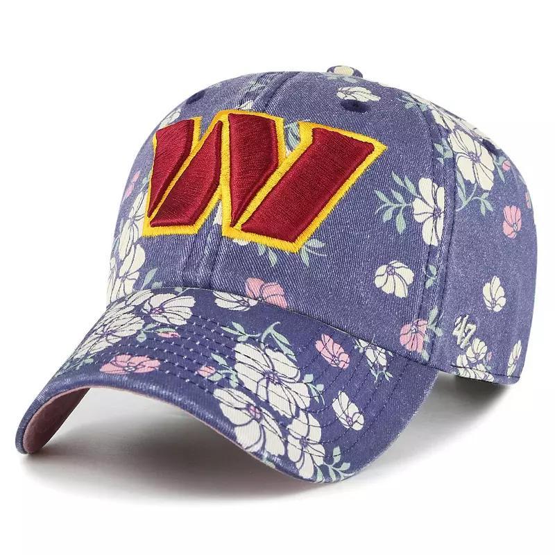 Womens 47 Brand Navy Washington Commanders Primrose Clean Up Adjustable Hat Product Image