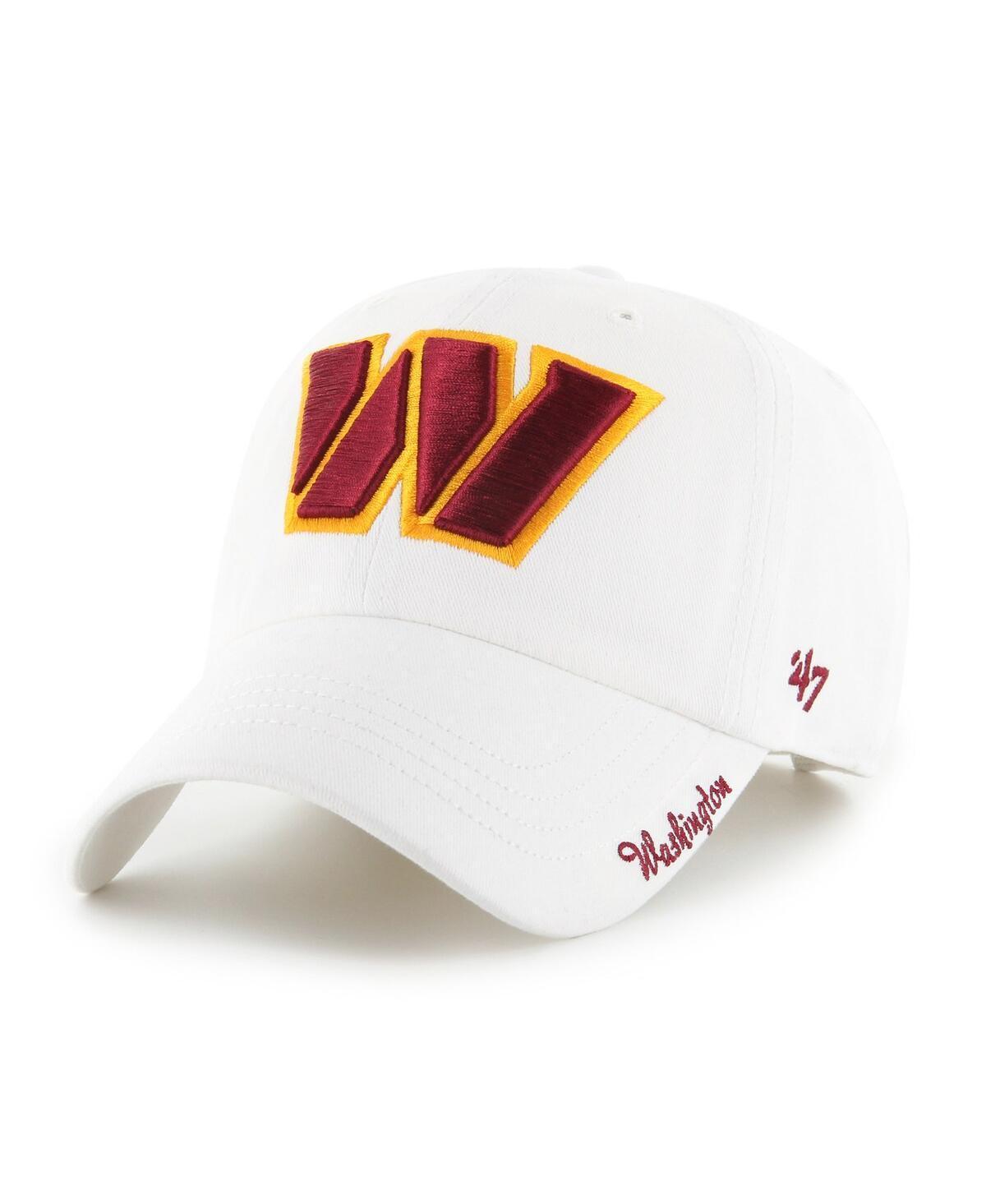 Womens 47 White Washington Commanders Miata Clean Up Adjustable Hat Product Image