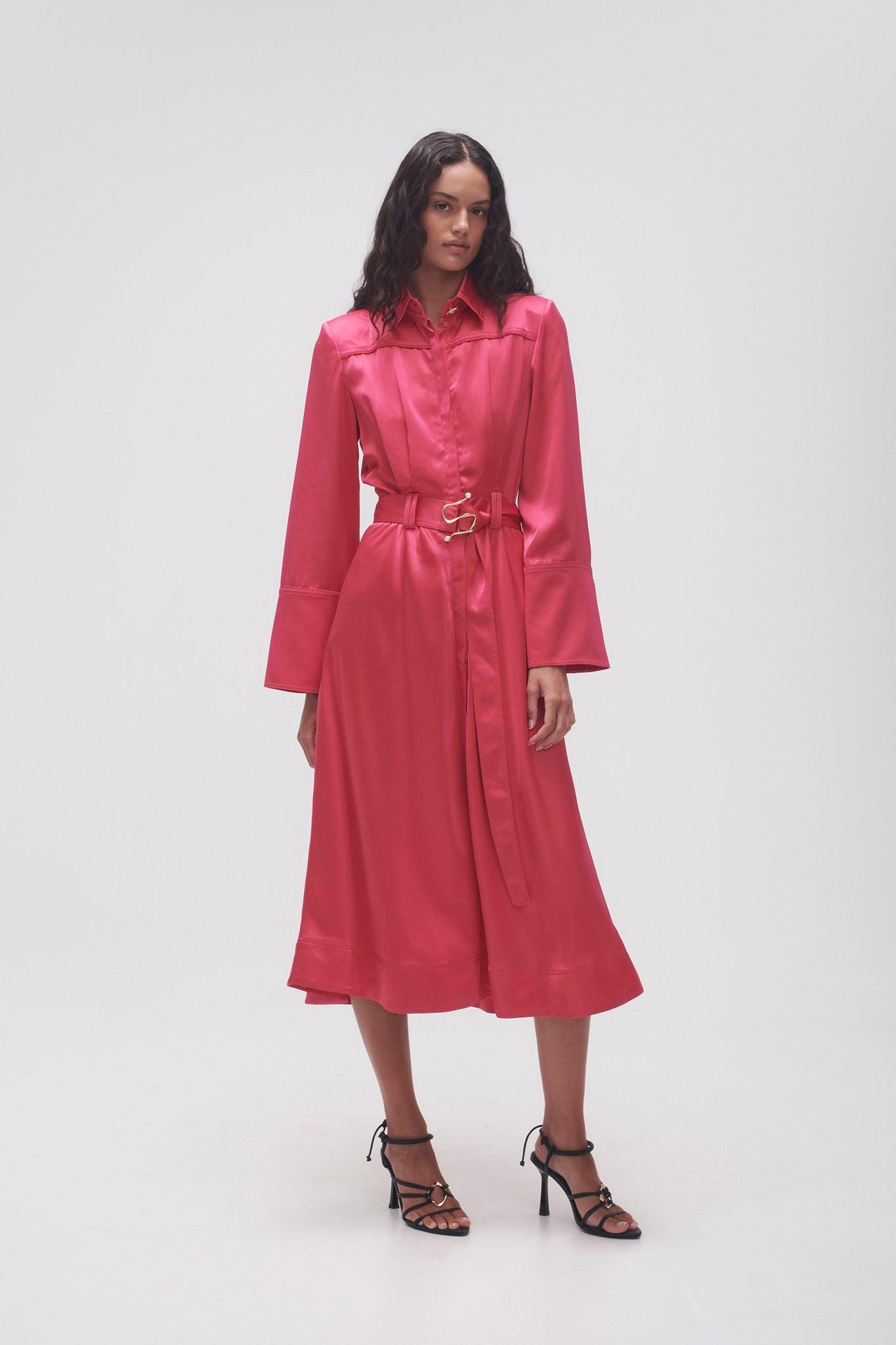 Echo Belted Midi Shirt Dress Product Image