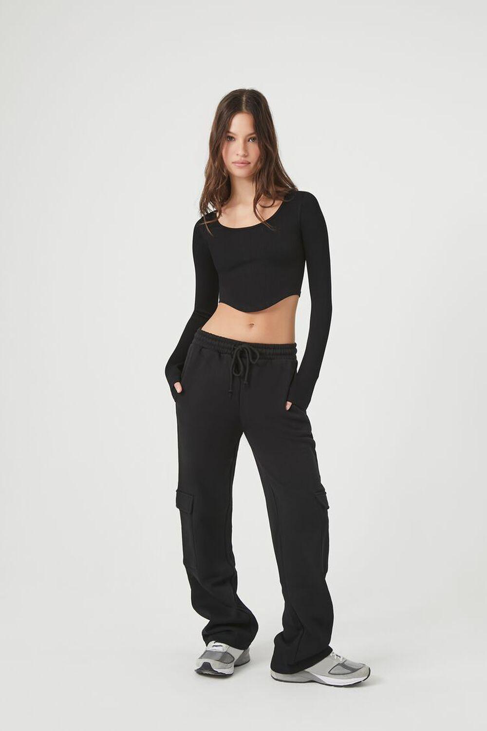 Seamless Curved-Hem Crop Top | Forever 21 Product Image