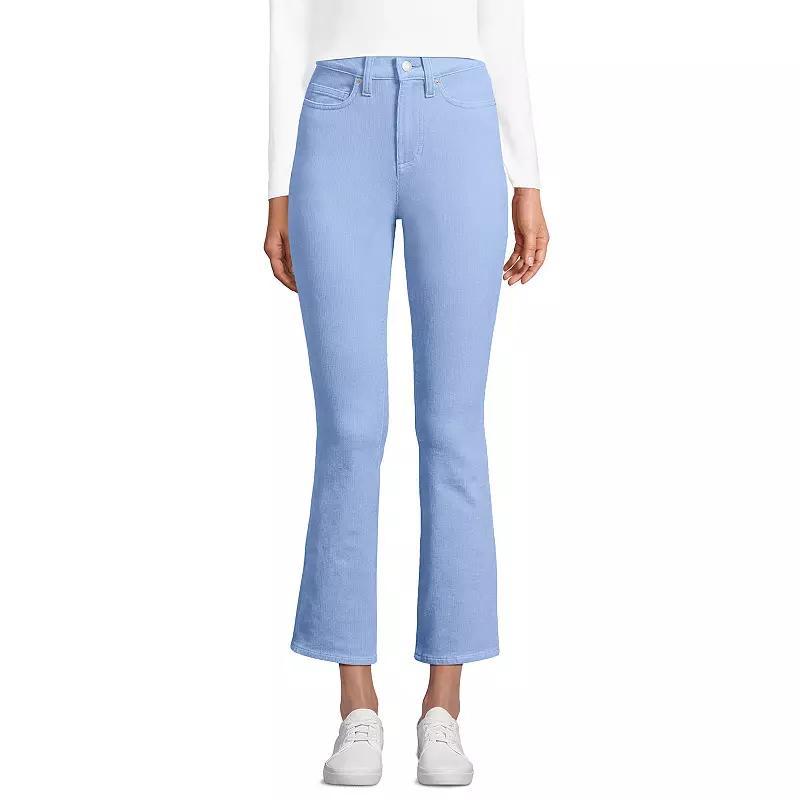 Womens Lands End Corduroy High Waisted Kick Crop Pants Product Image