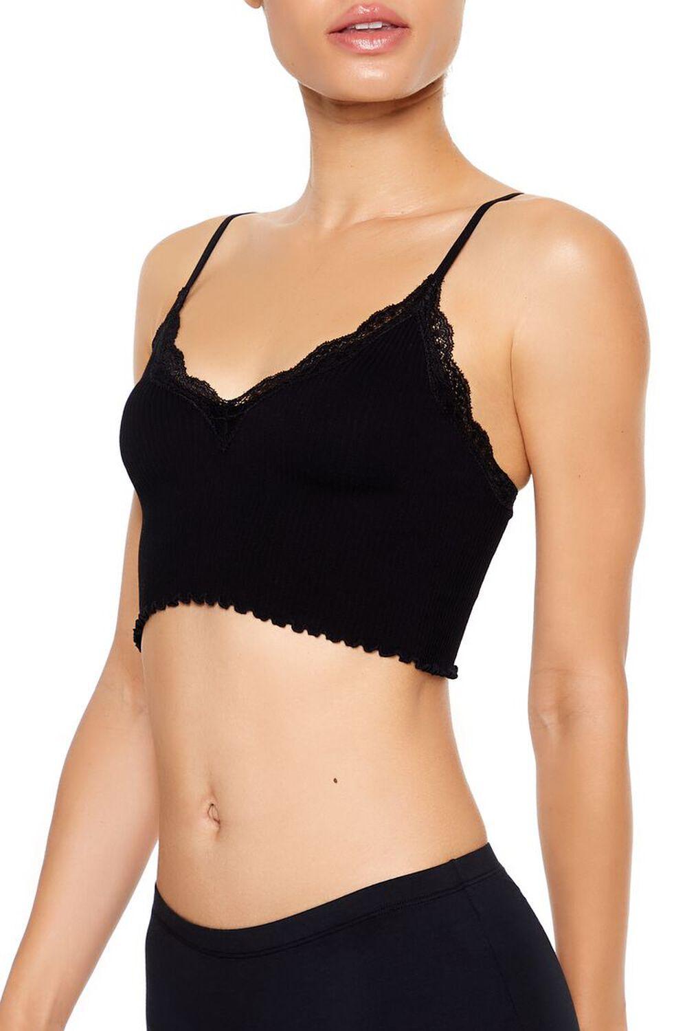 Seamless Lace-Trim Bralette | Forever 21 Product Image