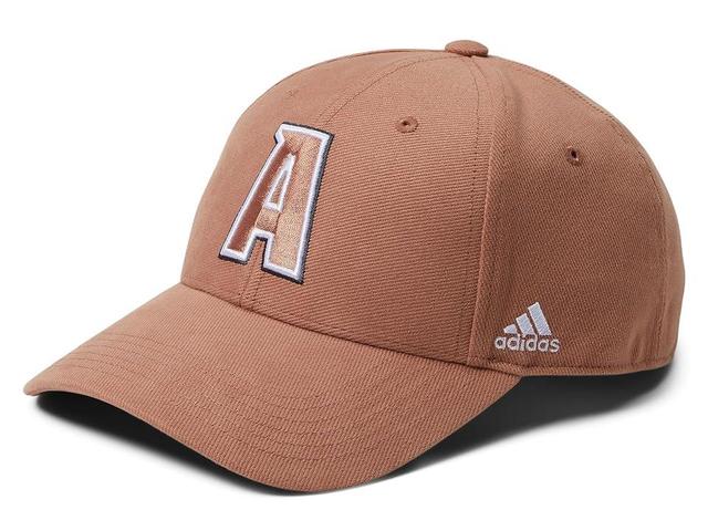 adidas Structured Medium Crown Adjustable Fit Strapback Hat (Clay Strata /Carbon Grey/White) Caps Product Image