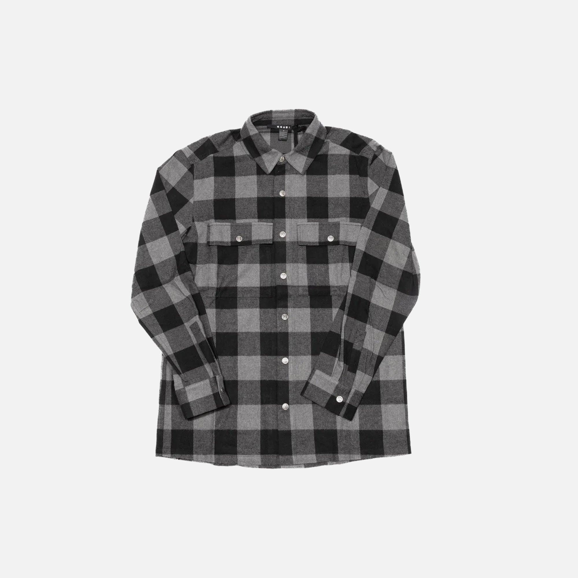 Ksubi Generator Long Sleeve Shirt - Grey Male Product Image