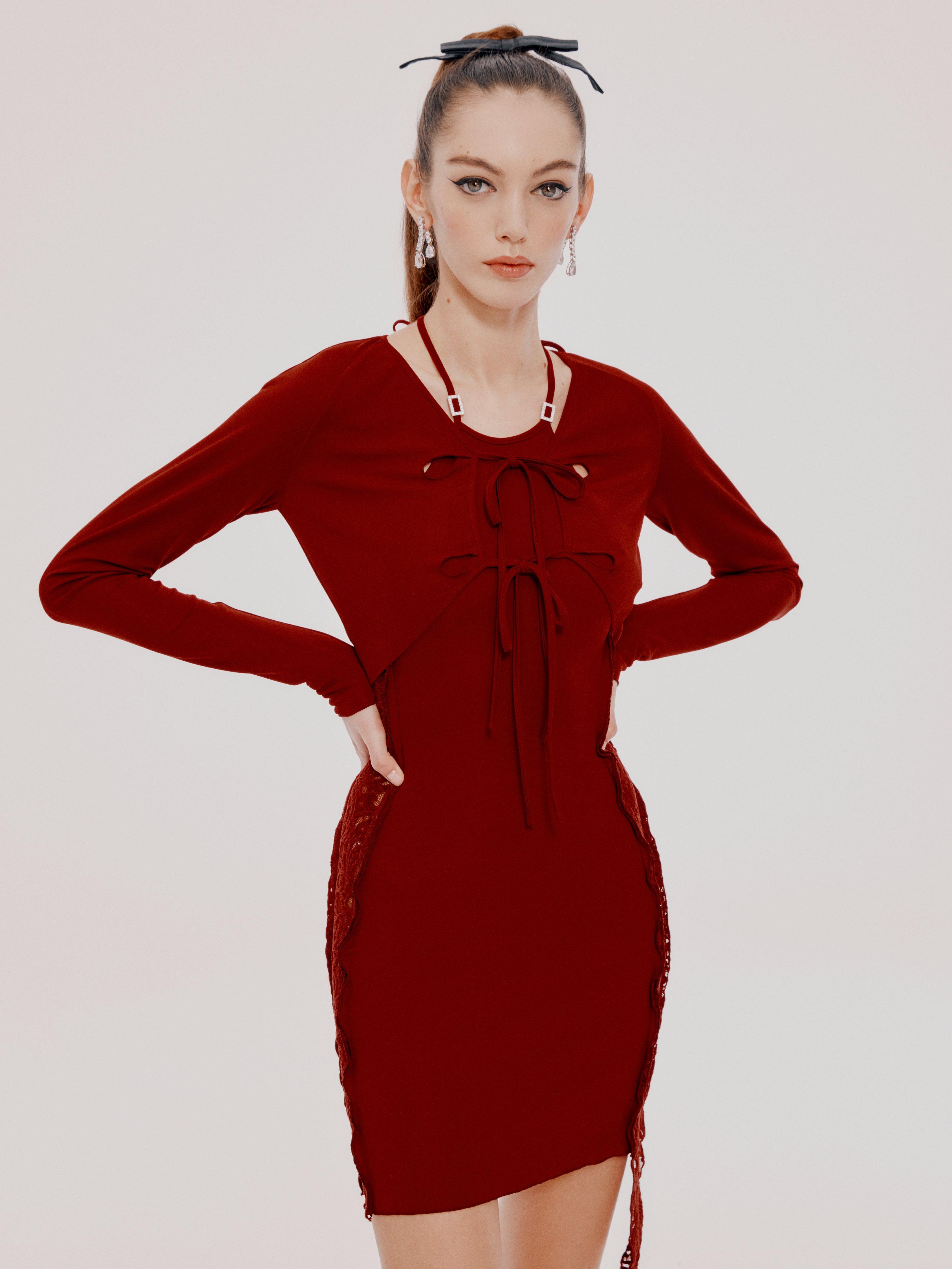 Red Sade Dress (Final Sale) Product Image