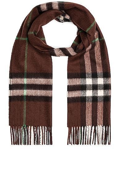 burberry Giant Check Cashmere Fringe Scarf Product Image