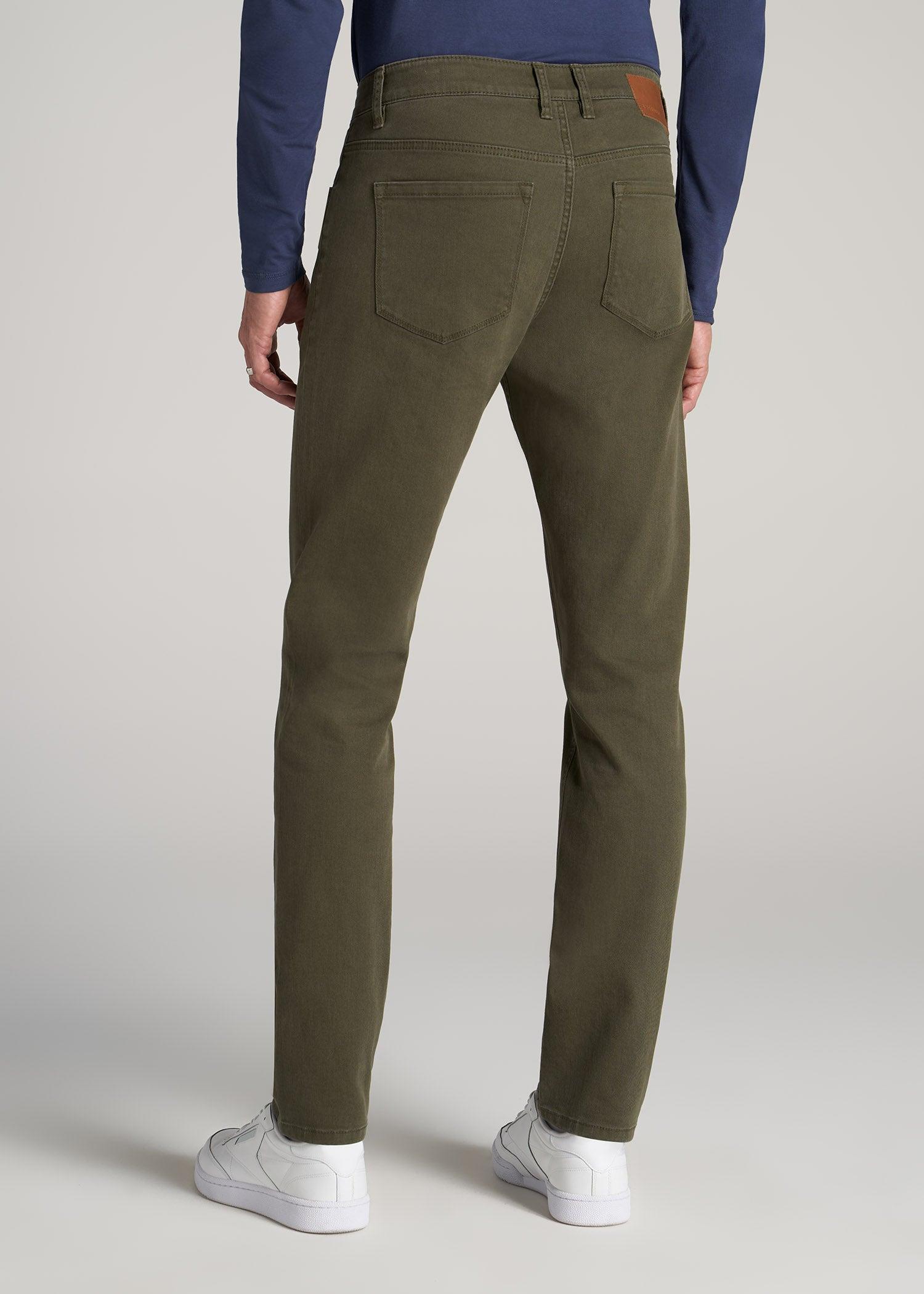 Carman TAPERED Jeans for Tall Men in Olive Green Wash Male Product Image