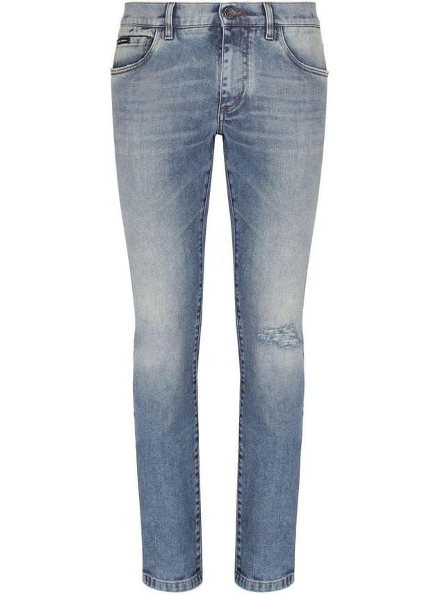 distressed skinny jeans Product Image