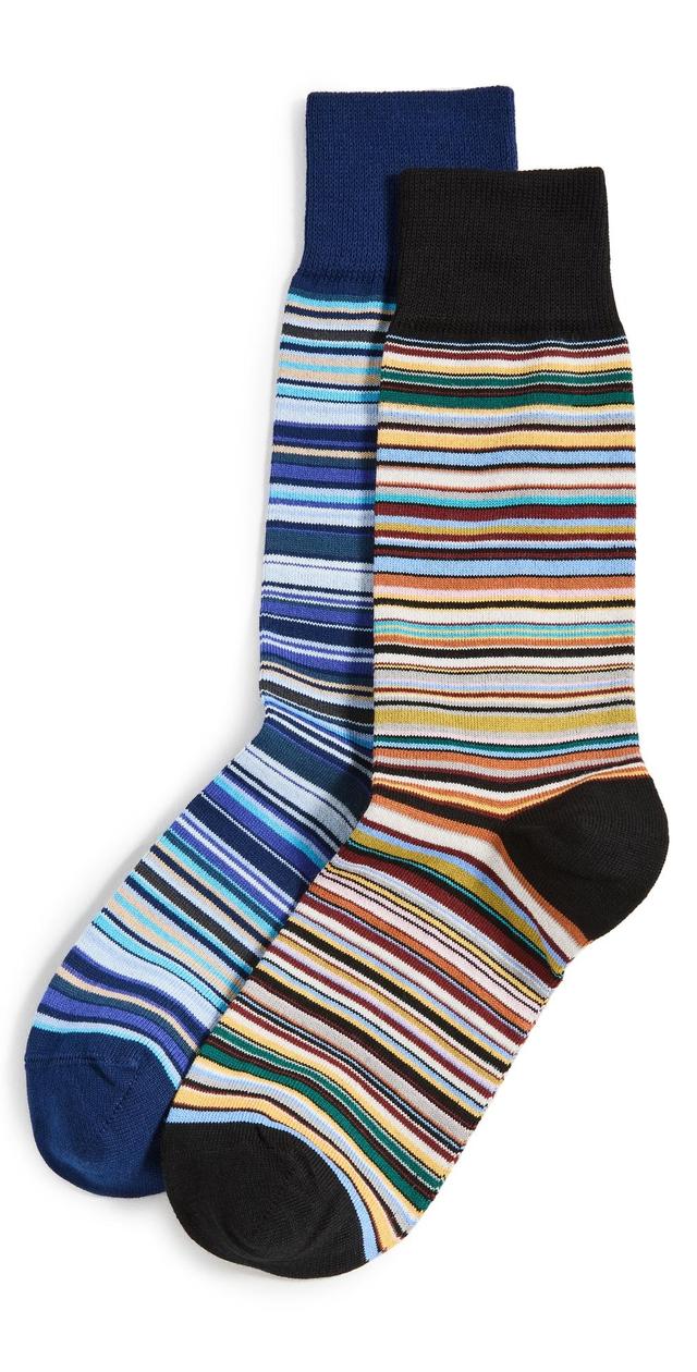 Paul Smith Signature Stripes 2 Pack Socks Multi One Size Product Image