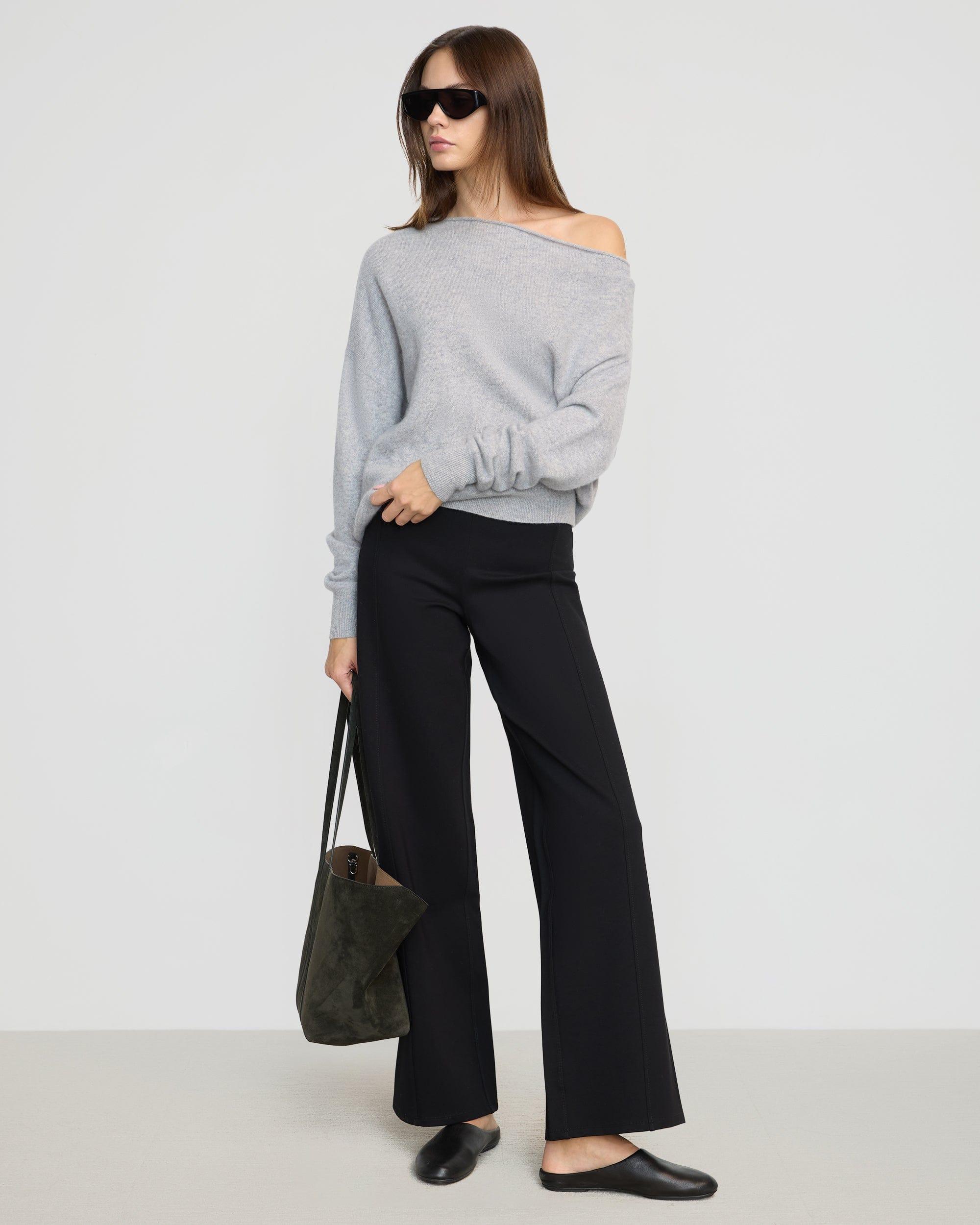 Anh Wide-Leg Ponte Stretch Pant Product Image