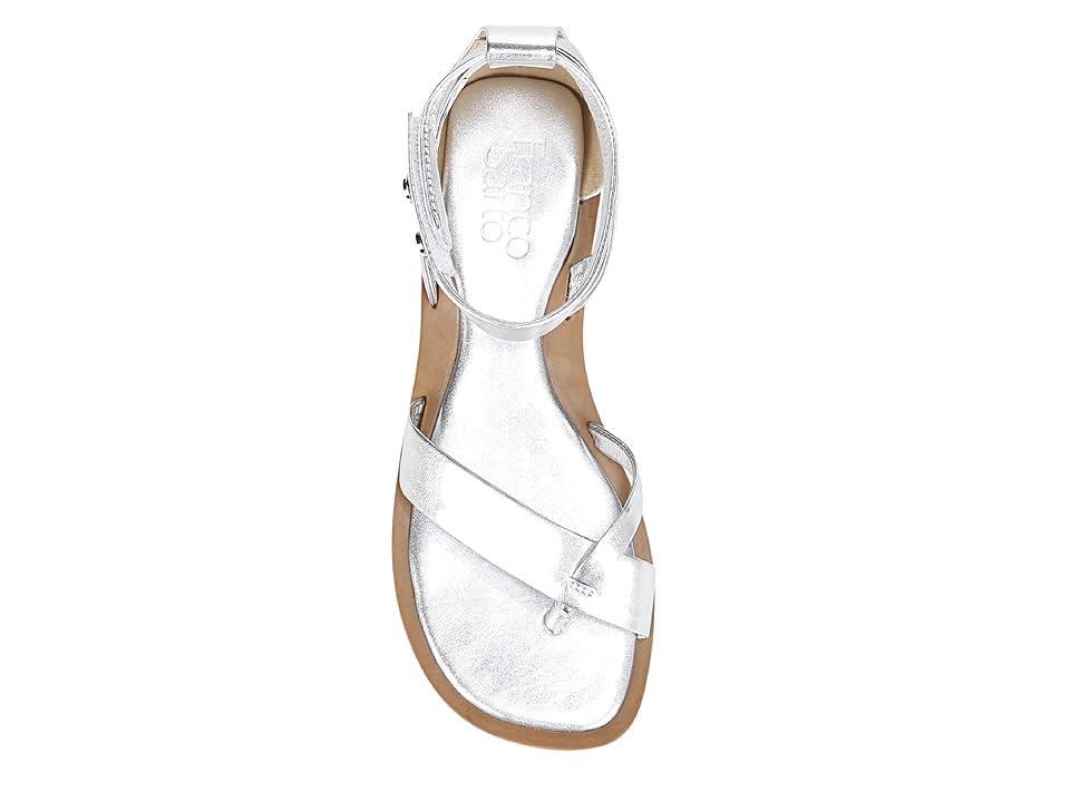 Franco Sarto Parker Leather Ankle Strap Thong Sandals Product Image