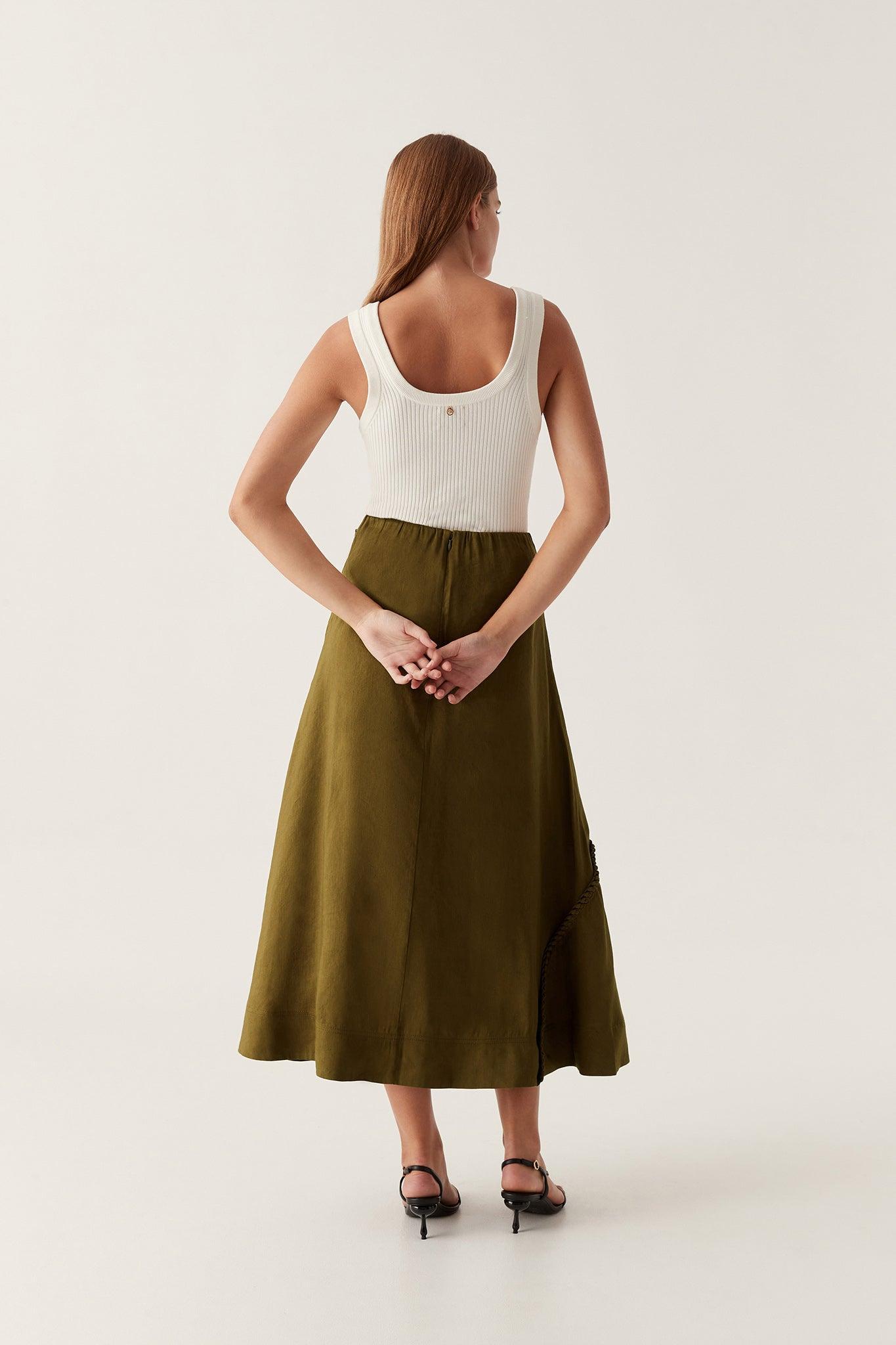 Arbour Whipstitch Midi Skirt Female Product Image