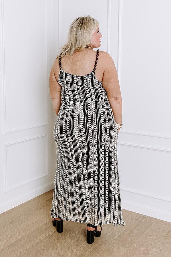 Acapulco Sunsets Knit Maxi Dress Curves Product Image