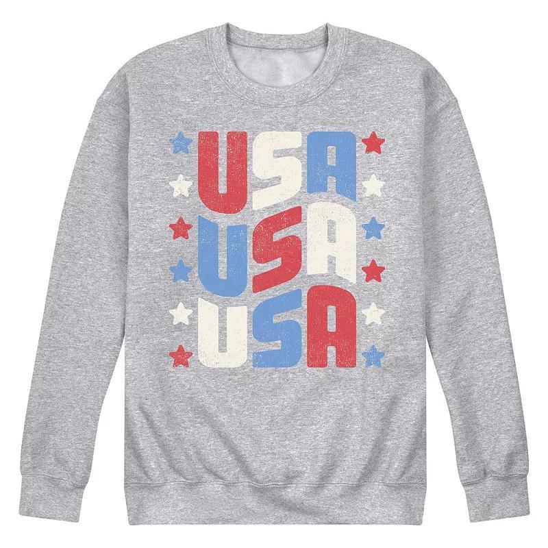 Mens USA Stacked Fleece Sweatshirt Product Image