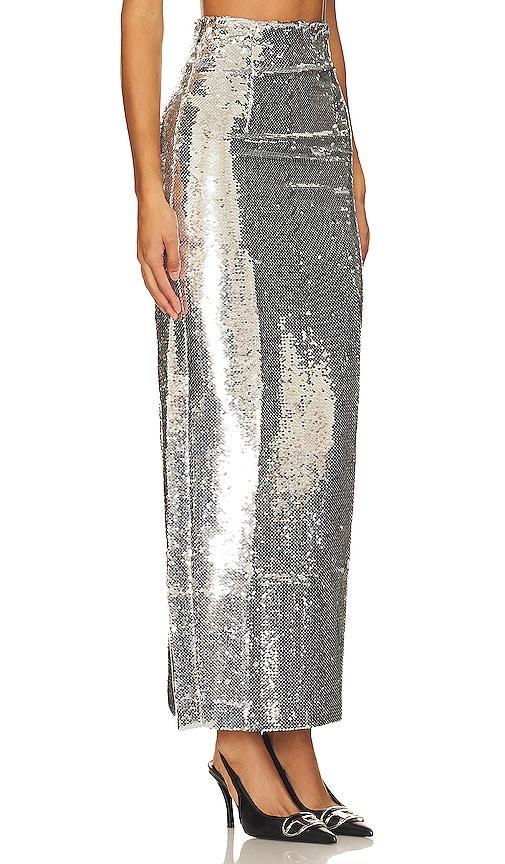 Kim Shui Pailette Maxi Skirt in Metallic . Product Image