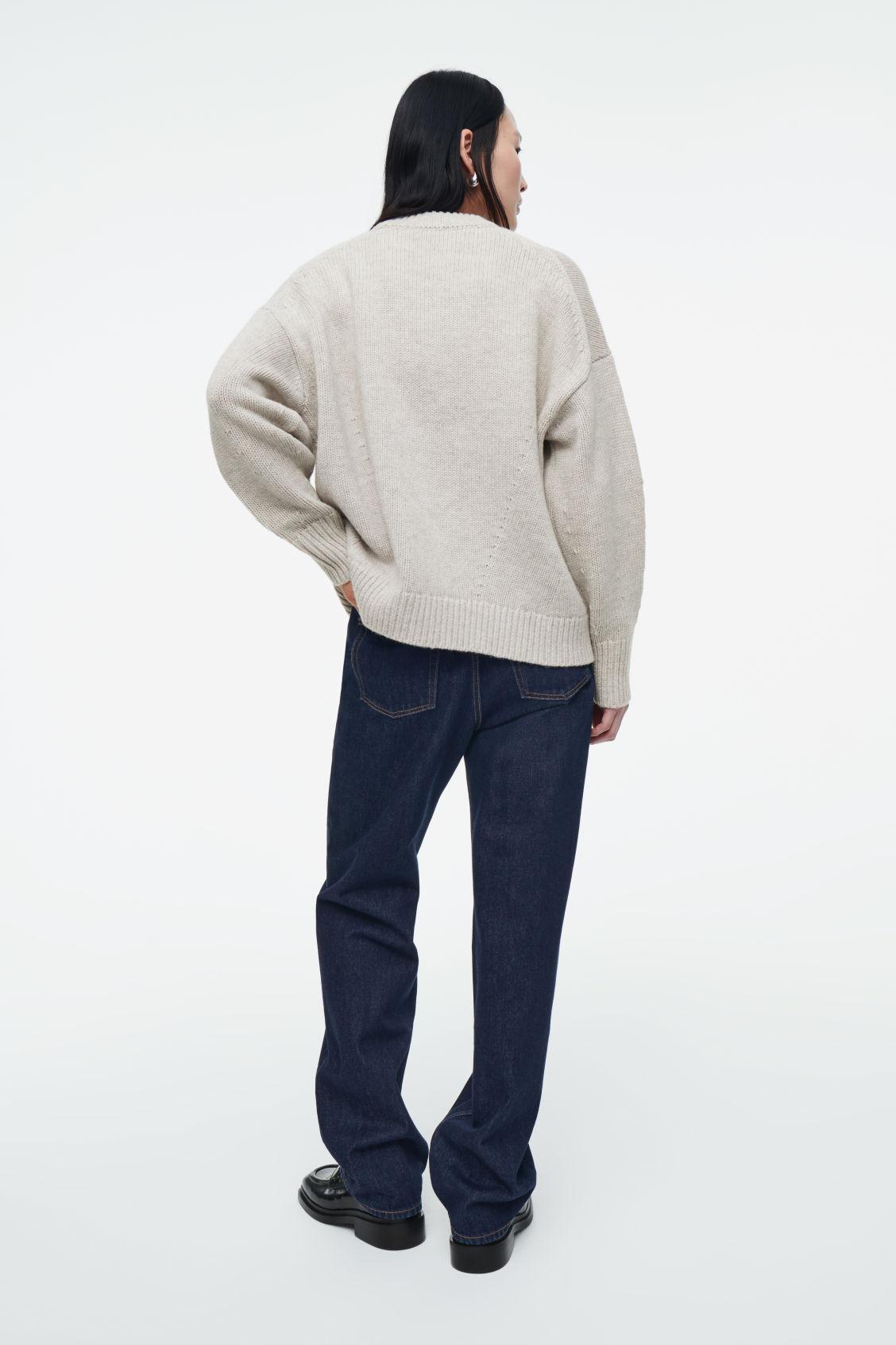 CHUNKY WOOL CREW-NECK JUMPER Product Image