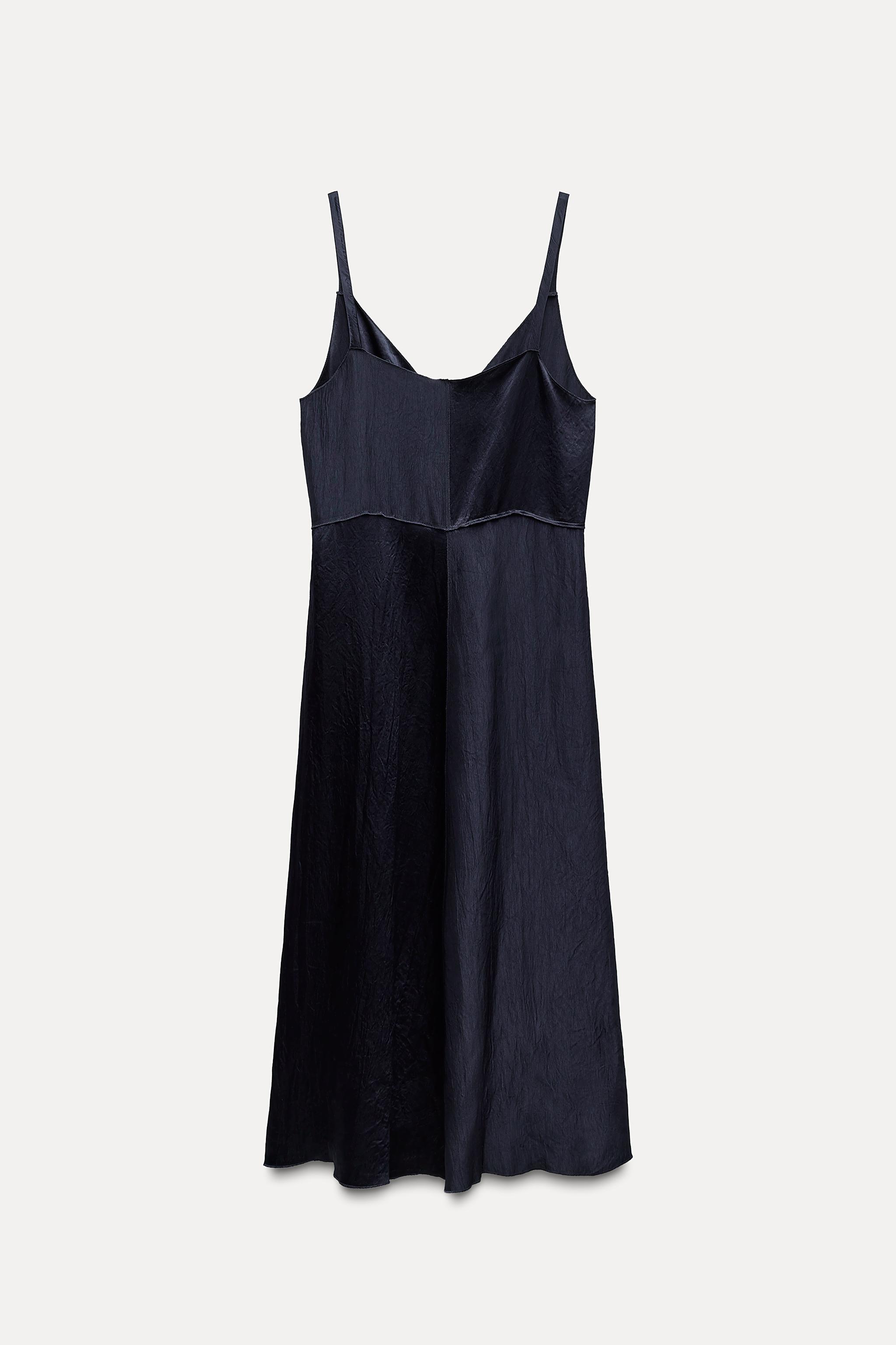 SATIN EFFECT SLIP DRESS ZW COLLECTION Product Image